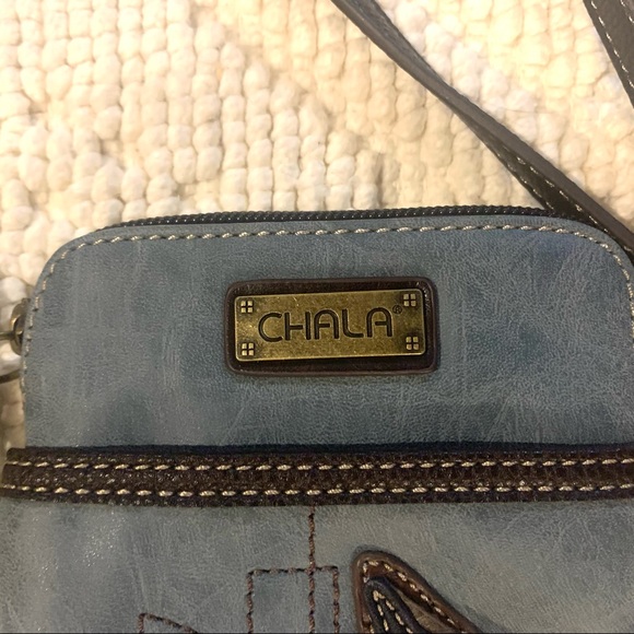 Chala Leather Patchwork Scottie Dog Crossbody Bag - Picture 7 of 10